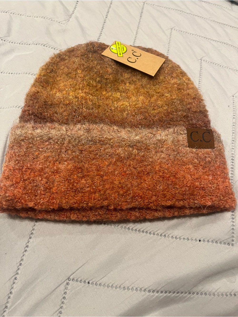 C.C Ombre Rust Orange Beanie